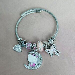 457 Pink Hello Kitty Bracelet cute